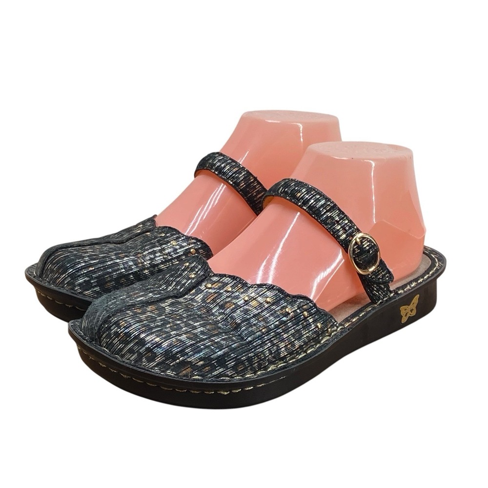 Alegria Tuscany Slip On Clogs Women's Size EU 38 W US 8-8.5 Leopard Print Casual